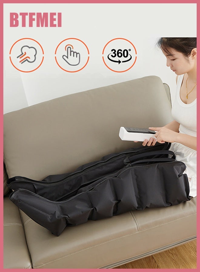 BTFMEI Leg Massager with Heat & Adjustable Air Compression, Full Leg Circulation Machine for Women | Foot, Calf & Thigh Relaxation, Muscle Recovery, Improves Blood Flow, Relieves Fatigue, Perfect Home Gift for Mom - Image 5